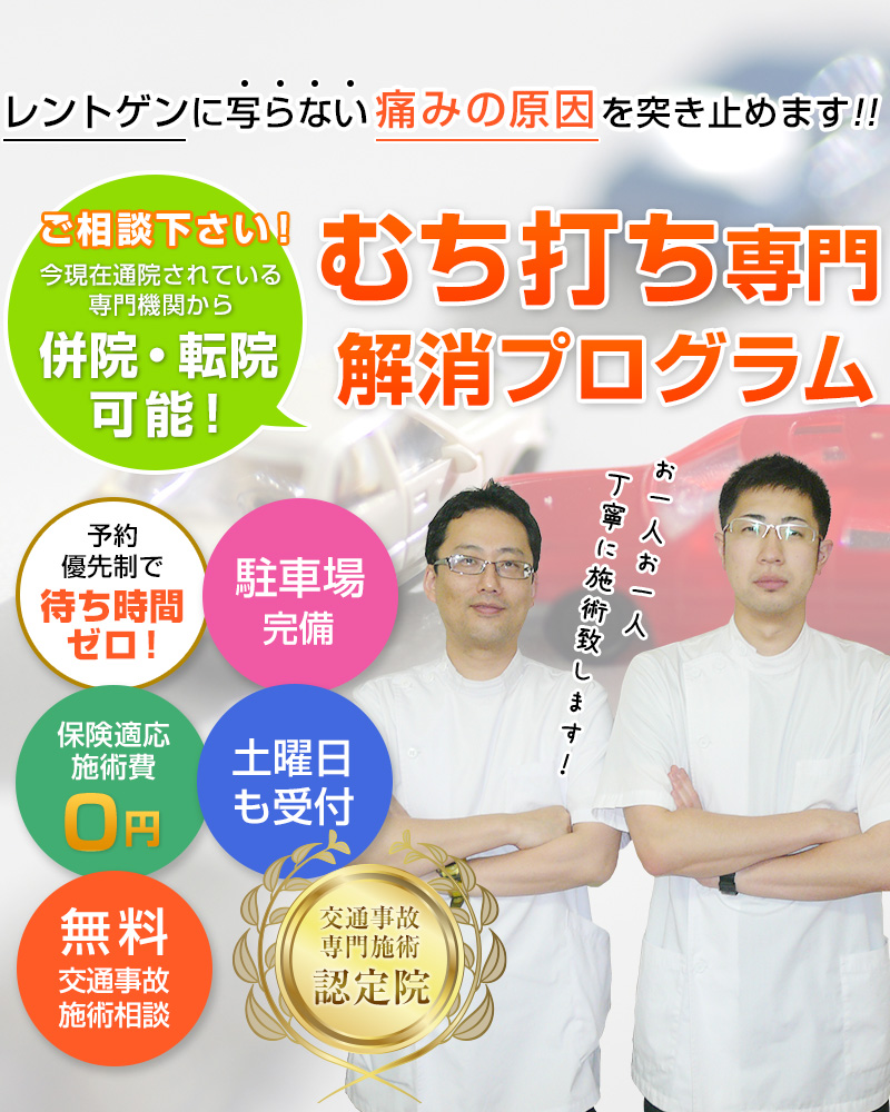 川越市の交通事故治療専門院 川越市交通事故むちうち治療専門整骨院